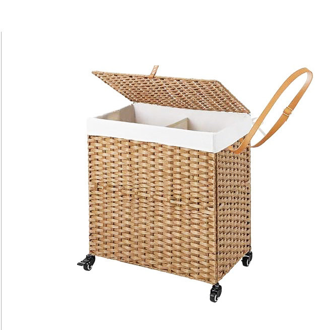 Gracie Oaks Rolling Laundry Hamper with Handles | Wayfair