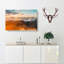 Orange Clouds Above The Mountains In Abstract - Wrapped Canvas Painting-55310645