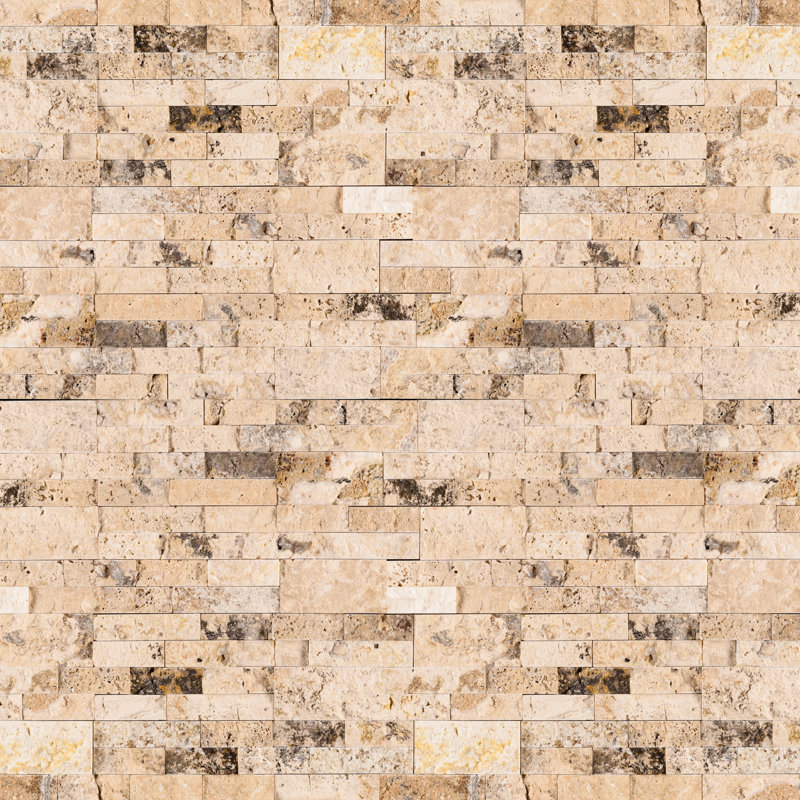 Stonecrest 6 in. x 18 in. Split Face Natural Stone Ledger Corner Wall Tile, Branford