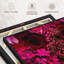 Fleurs rouges et roses sur toile-100705541