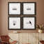 Had Me at Meow - Ensemble de 4 pièces d'art textuel sur toile-431127122-431127127