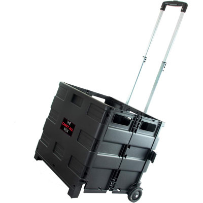 Chariot pliant robuste avec couvercle Elama Home