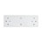 24" Bathroom Cabinet,Soft Close Drawer,Float Mounting Design, Glossy White