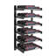 Support à vin industriel en chrome et noir mat Abbie-Marie pour 18 bouteilles - H 45 po x l 14,75 po-2031484344-2031397376
