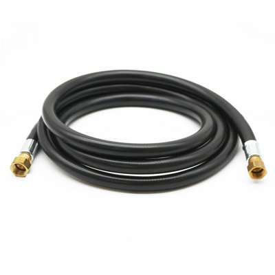 Flame King 106-inch 3/8" ID thermoplastic hose with female flare swivels