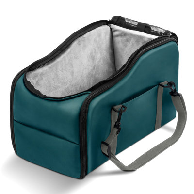 Pet Booster Seat For Cars, Dog Car Carrier With Safety Harness, Portable Travel Pet Bed For Small Dogs & Cats, Easy To Clean & Durable Construction