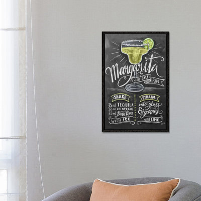 Margarita Recipe - Print on Canvas