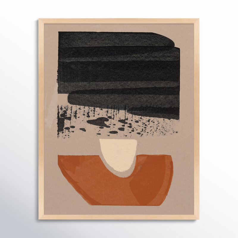 Orange Is The New Black 3 Painting by Andrea Stokes, Maple Wood, 20" H x 16" W x 1.25" D