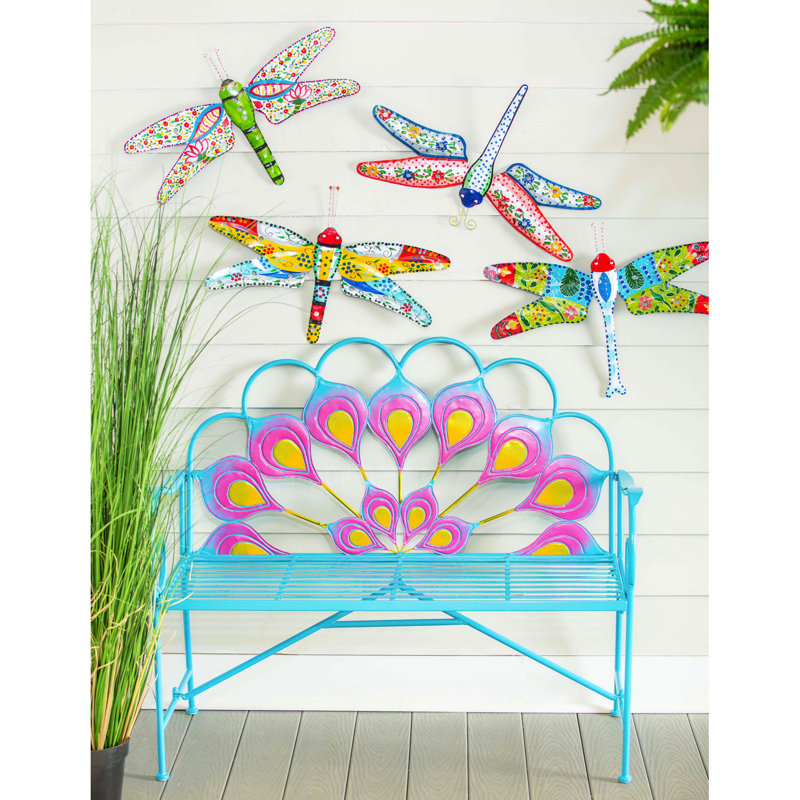 Adilynne Metal Outdoor Bench