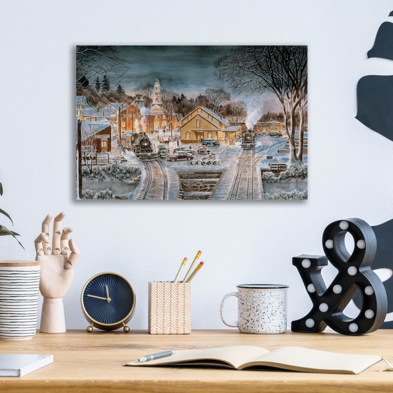 «The Homecoming» par Stanton Manolakas, art mural en verre acrylique,, H 12 po x l 16 po x P 0,13 po