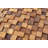 8 Ft Reclaimed Teak Square Mosaic Wall Panel