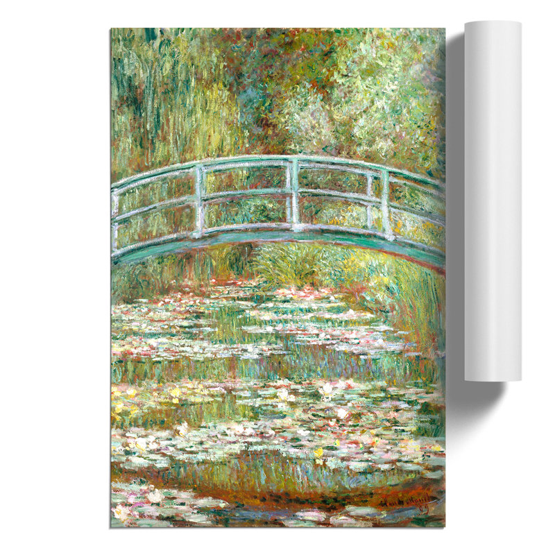The Japanese Footbridge by Claude Monet - Frameless Print, 42cm H x 30cm W x 0.1cm D