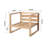 Ensemble de conversation en teck avec coussins Sunbrella-757475314
