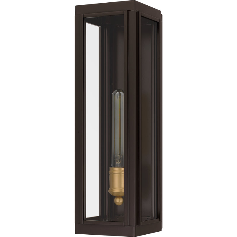 Josceline 1-Light Western Bronze Outdoor Wall Lantern
