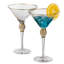 Ensemble de 2 verres à martini en cristal transparent de qualité supérieure avec rebord et strass en forme de diamant, ensemble de verres élégants de 10 oz pour cosmopolite, vodka, gin et autres cocktails, verres de fantaisie Manhattan-108409612