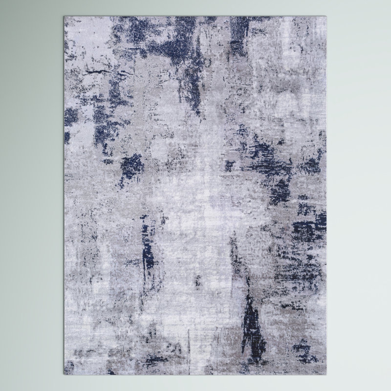 Cornwell Abstract Indoor Rug, Rectangle 6'7" x 9'