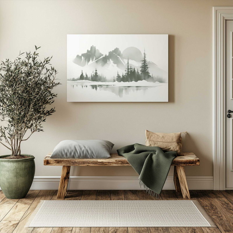«Evergreen» par Still Waters, reproduction sur toile, H 12 po x l 18 po x P 1,25 po, Toile tendue