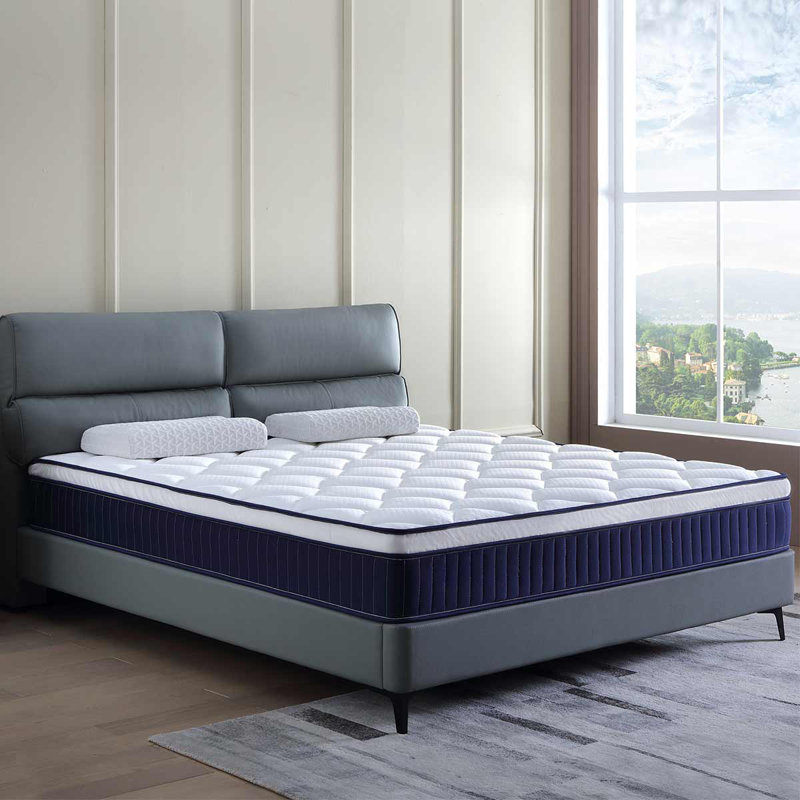 Matelas hybride moyen de 10 pouces dans une boîte avec ressorts ensachés, matelas à ressorts, Lit simple