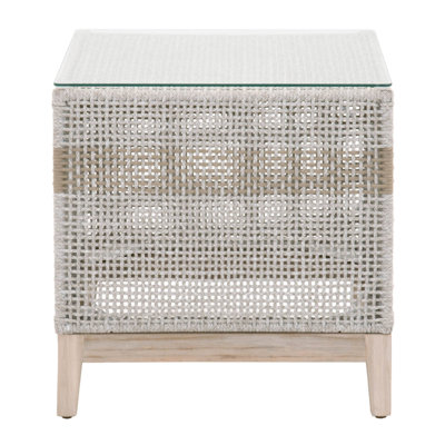 Benjaman Square Metal Outdoor Side Table , 22'' in. W 22'' in. D