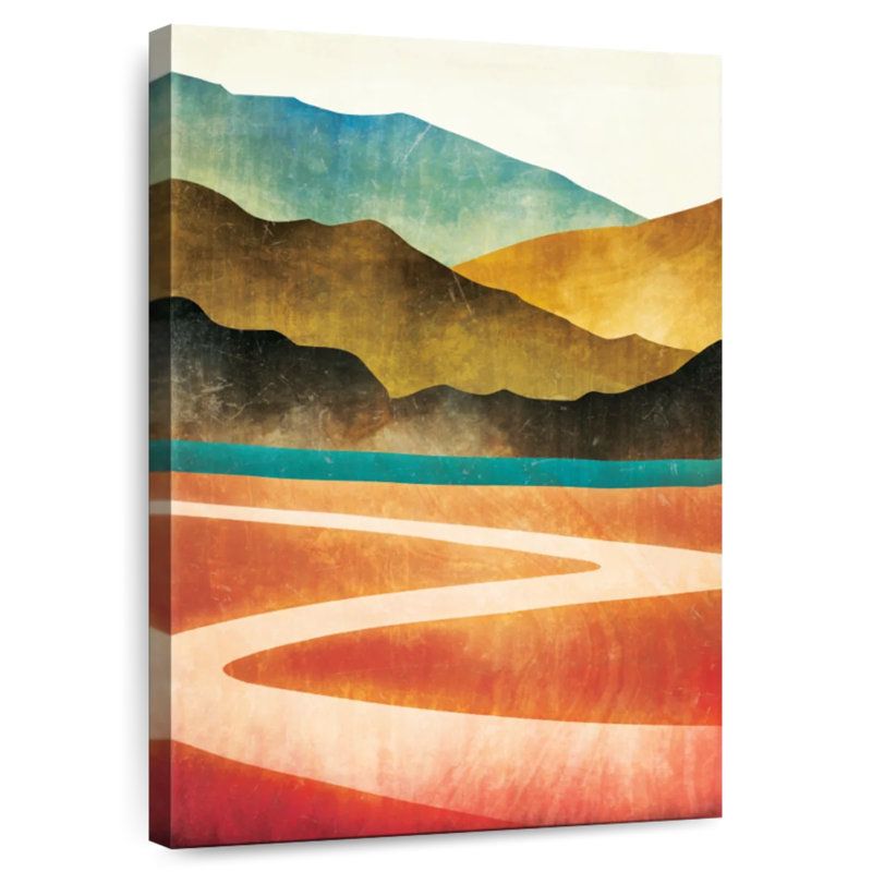 Avery Mountain Trail Abstract, 12" H x 8" W