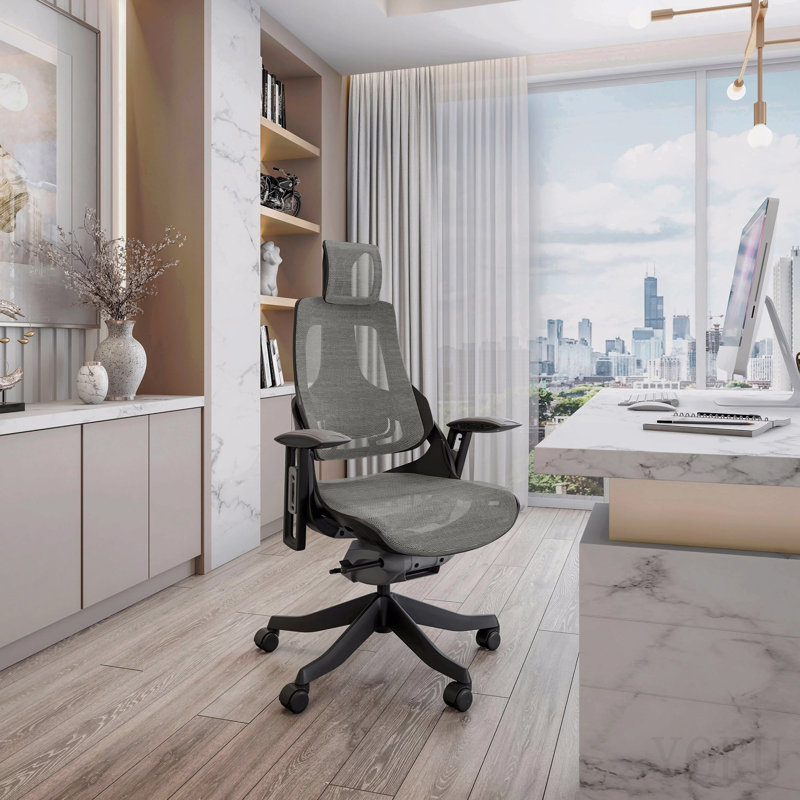 Fauteuil de direction ergonomique Lux, gris