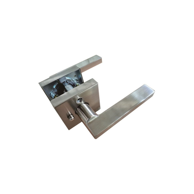 Levier de porte satiné en nickel