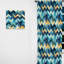 Watercolor Delight - Motif à chevrons bleu - Rideau à chevrons - Rideau obscurcissant - 1 panneau-107562311
