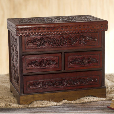 Wood Jewelry Box + Drawers