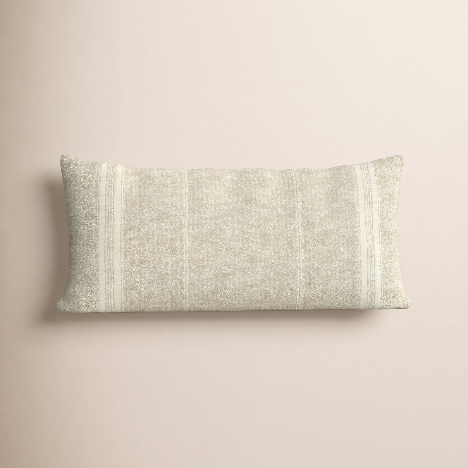 Silverton Throw Pillow, Natual/Ivory, 16" x 36", Rectangular