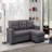 Sleeper, Reversible  Basic Sectional Sofa Sofa Sofa With Storage Chaise, USB Charging Ports And Pocket-1554962273