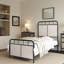 Lit simple, base de lit plateforme en métal, revêtement en lin, tête de lit en tissu, fabrication en acier au pied, fonction silencieuse, assemblage rapide, aucun sommier nécessaire, tête de lit à charge de 250 lb, durabilité