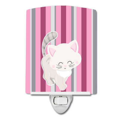 Kitten Cat Ceramic Night Light