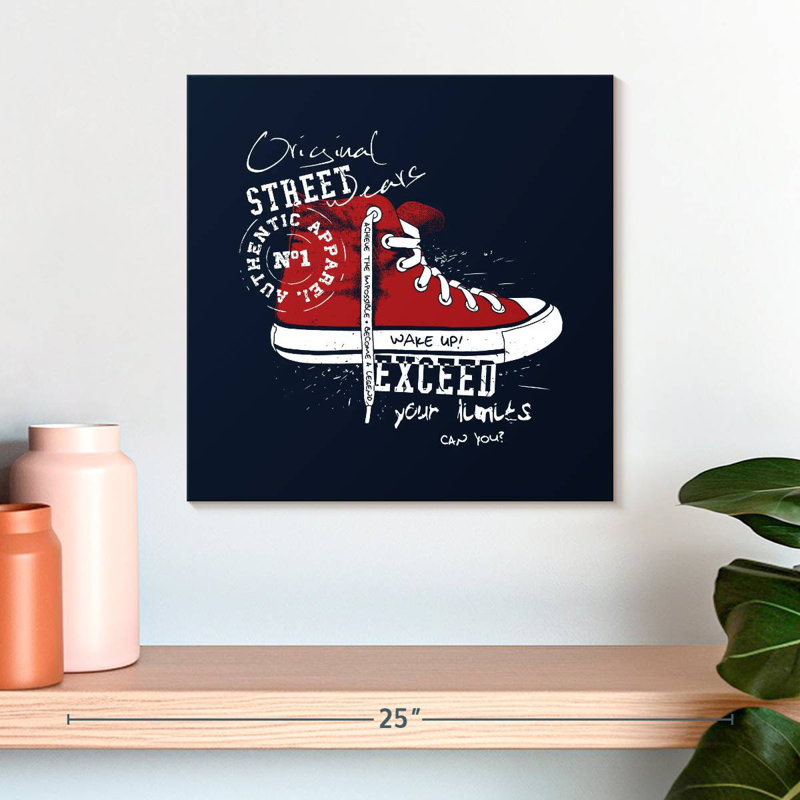 Tergel Sneaker Typography, 16" H x 16" W