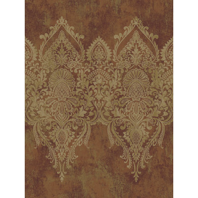 Rouleau de papier peint l 27 po x l 27 po dentelle motif cachemire Ophélie