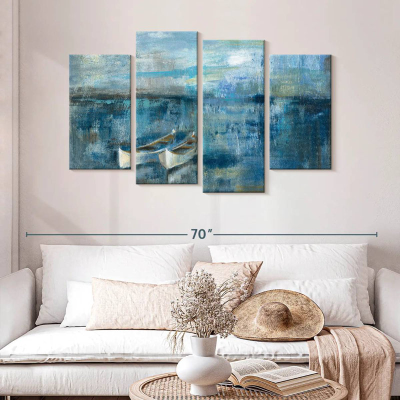 Mehar Two Boats, 32" H x 52" W