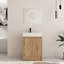 Ensemble de meuble-lavabo simple 24 po avec plateau en résine Chesham-481929701-481929702