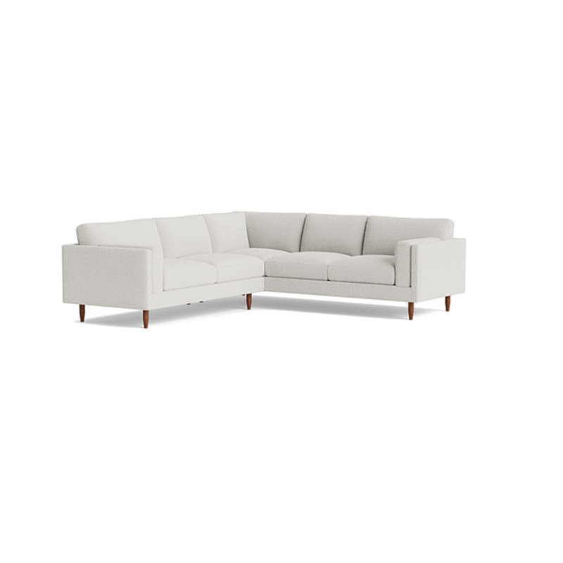 Skinny Fat Sectional, Performance Velvet - Denim, Right Hand Facing