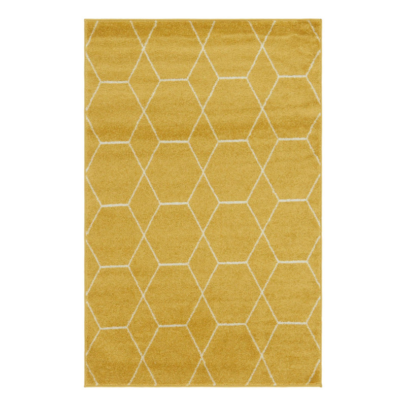 Debrodie Geometric Area Rug, Rectangle 2' x 3'1", Light Gray