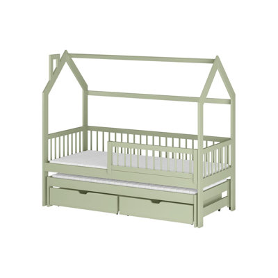 80 X 190cm Platform Bed Frame with Trundle Included