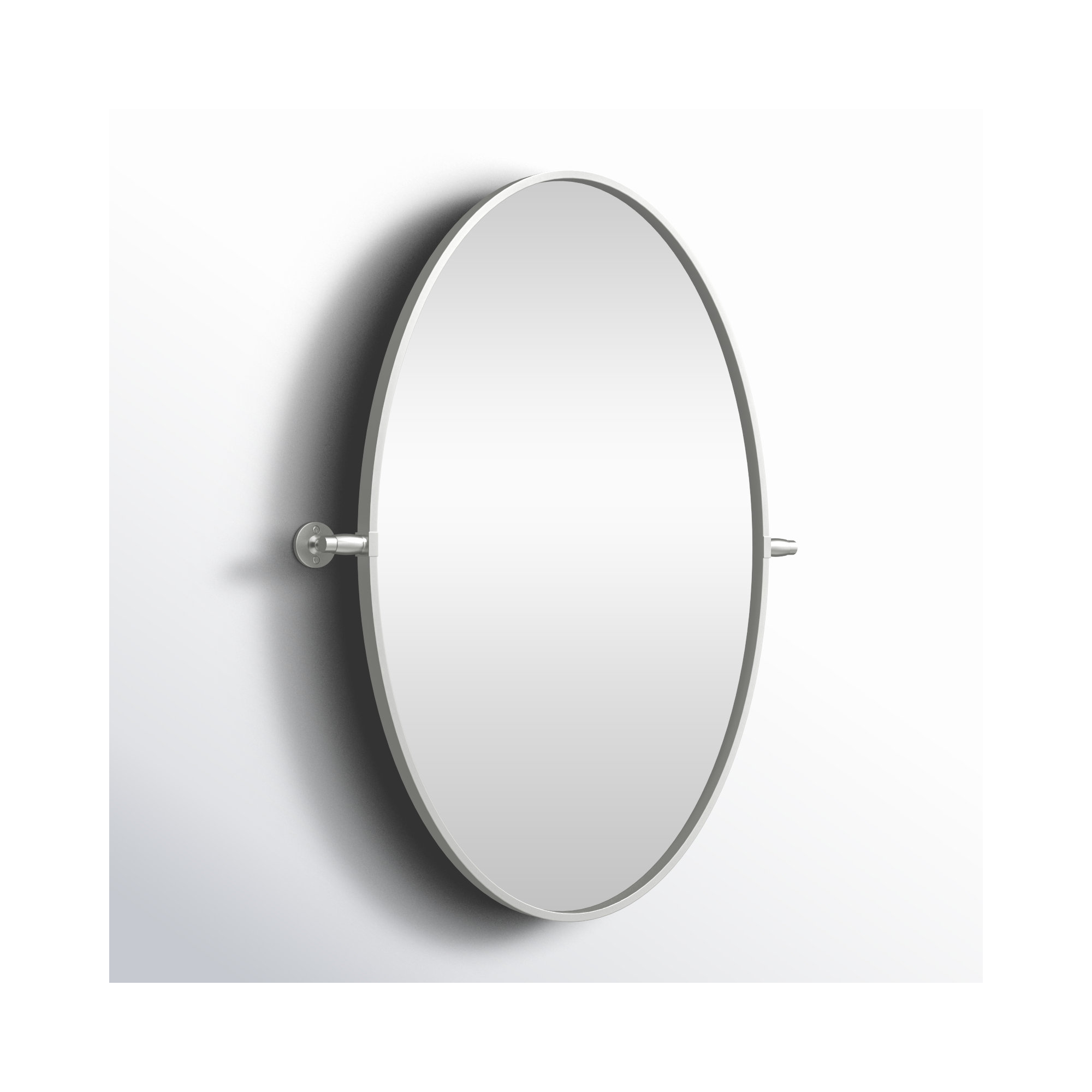 Belfield Metal Wall Mirror, 20" x 24", Silver