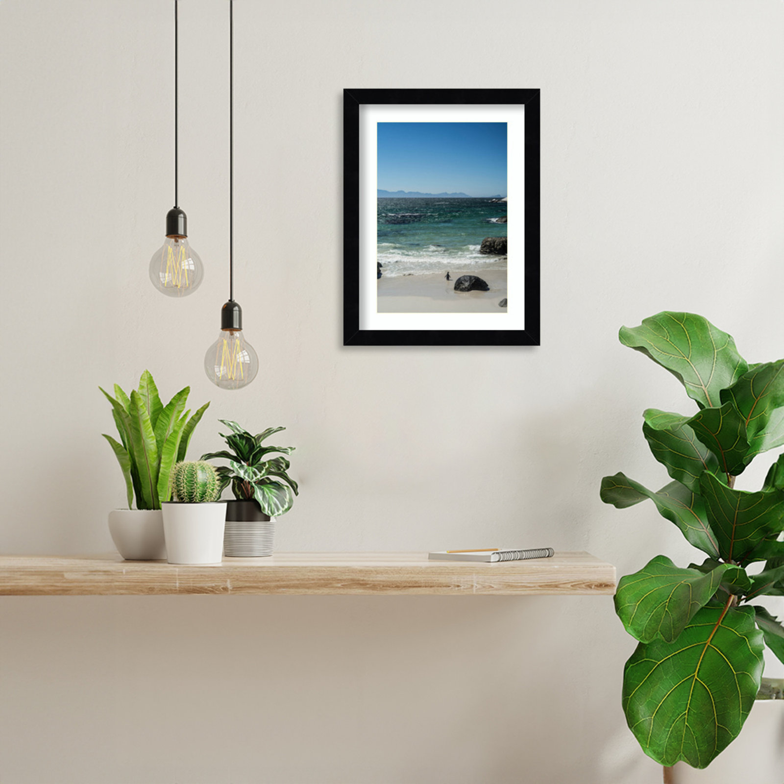 Nisbet "Heading Out to Sea" Print, Black, 13" H x 10" W