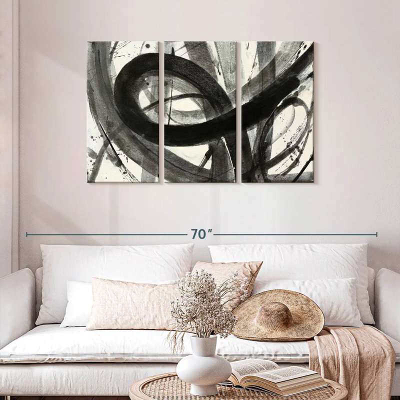Avery Roller Coaster I On White, 28" H x 45" W