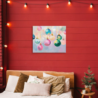Toile brillante ornements pastel, design par Arlington Prints