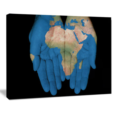 " African Map In Our Hands "