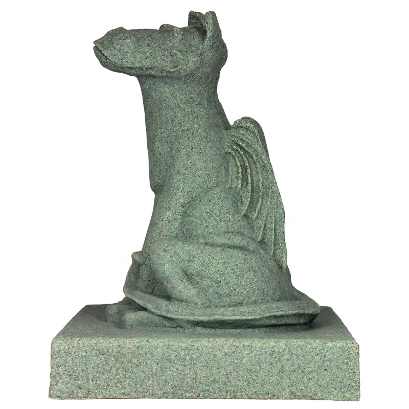Statue dragon souriant, Sable