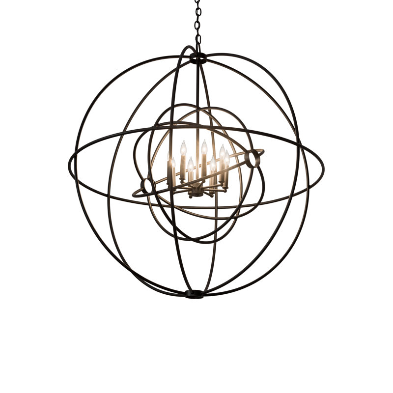 Shamonte 8 - Light Dimmable Globe Chandelier