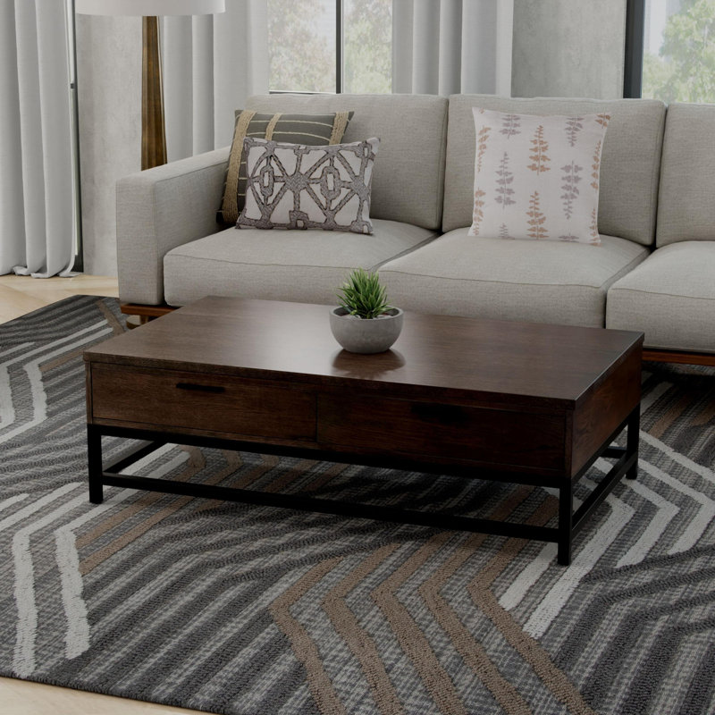 100% Wool Hand Tufted Area Rug, Rectangle 5' x 7' 6"