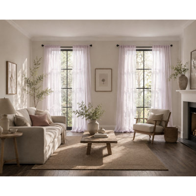 Belarmina Semi Sheer Curtain Single Panel