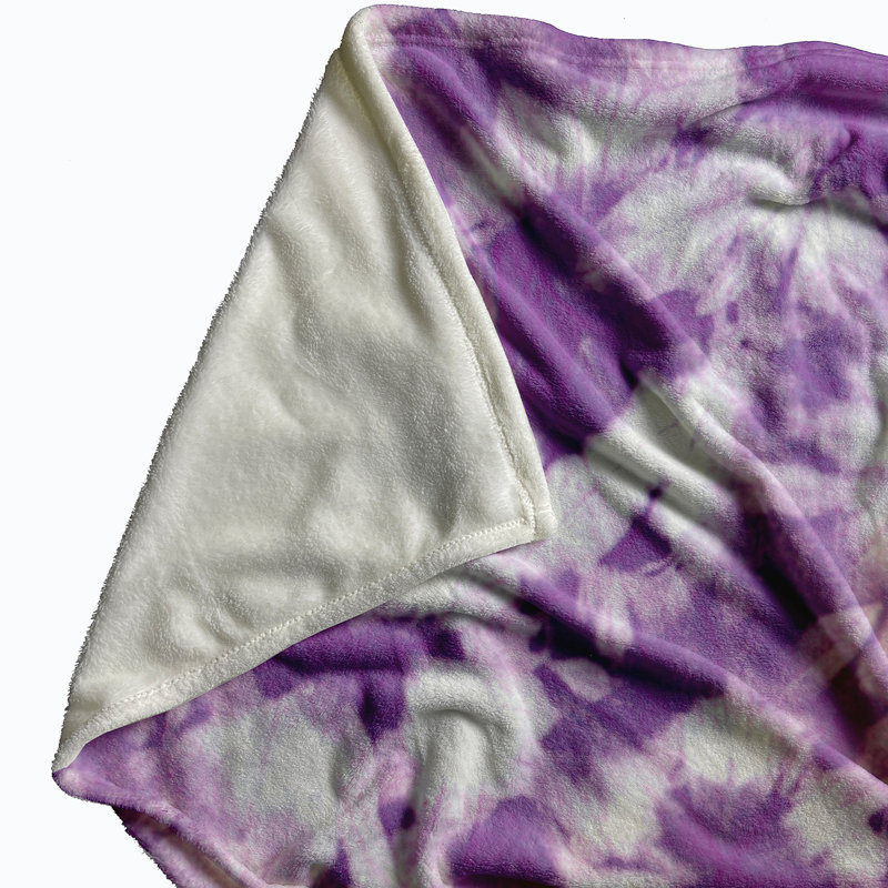 Betty Plain Weave / Muslin Throw Blanket, Purple