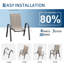 Outdoor Dining Chairs Set of 6, Stackable Patio Chairs with Textilene Fabric and High Back for Backyard Garden Balcony-1024339661